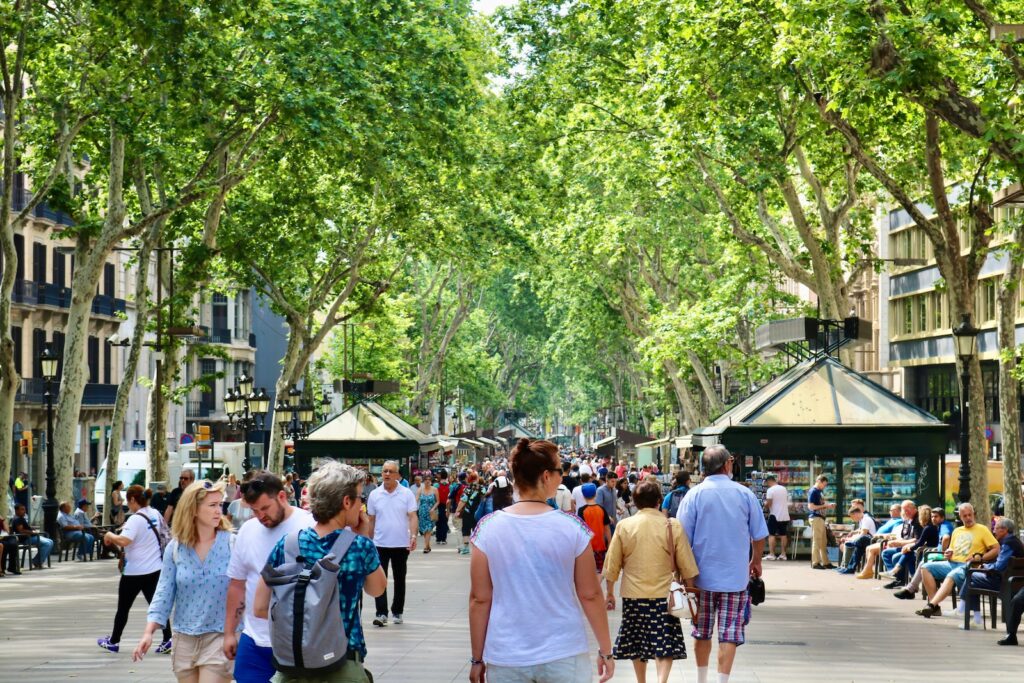 Barcelona Ramblas paisaje urbanístico